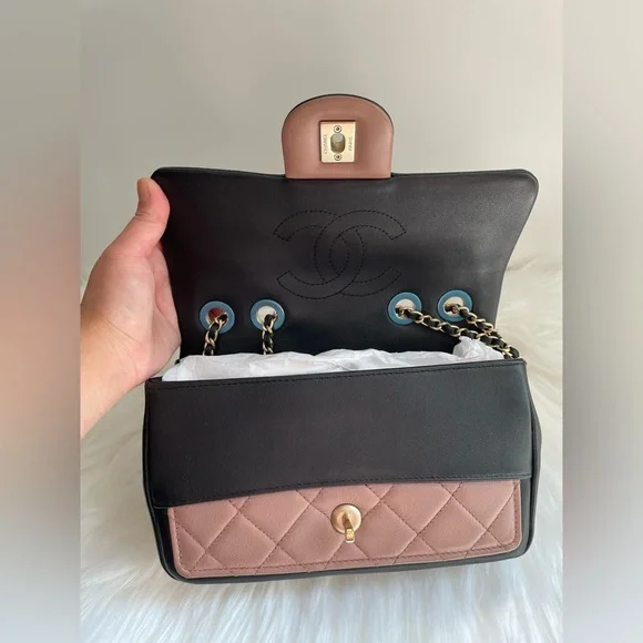 🎀Mini Rectangular - Bi Color Lambskin🎀 - Picture 6 of 13